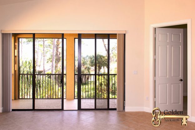Secure Sliding glass door